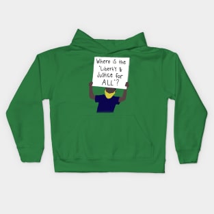 Liberty and justice Kids Hoodie